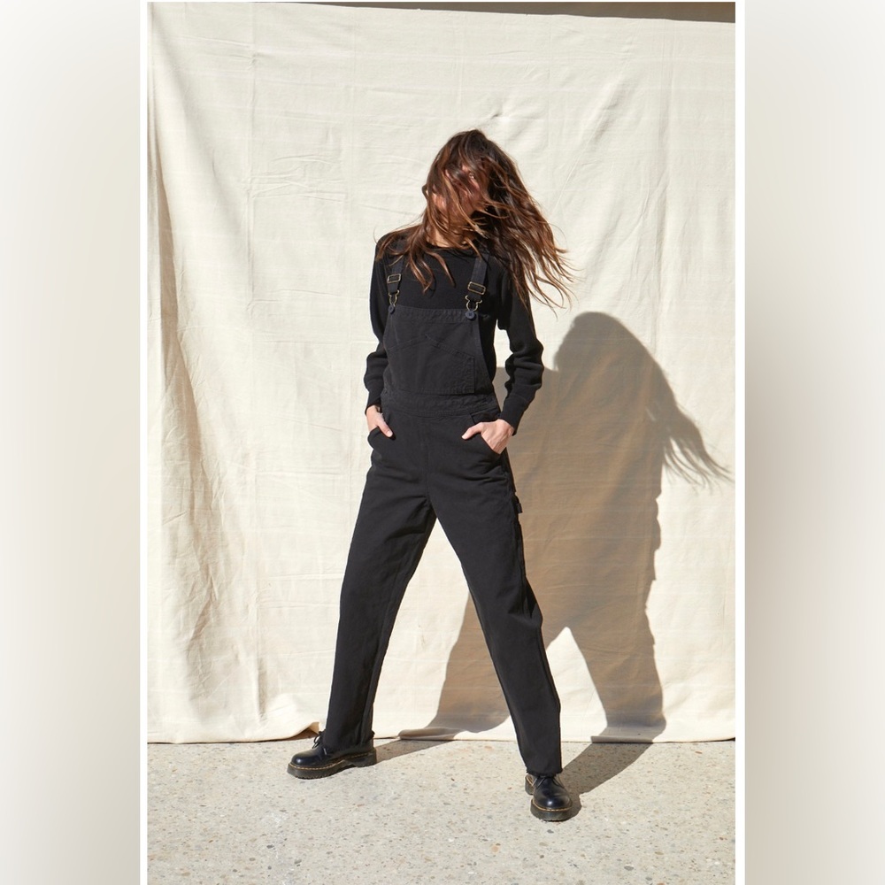 Jesse Kamm Black Overalls. Size Medium.